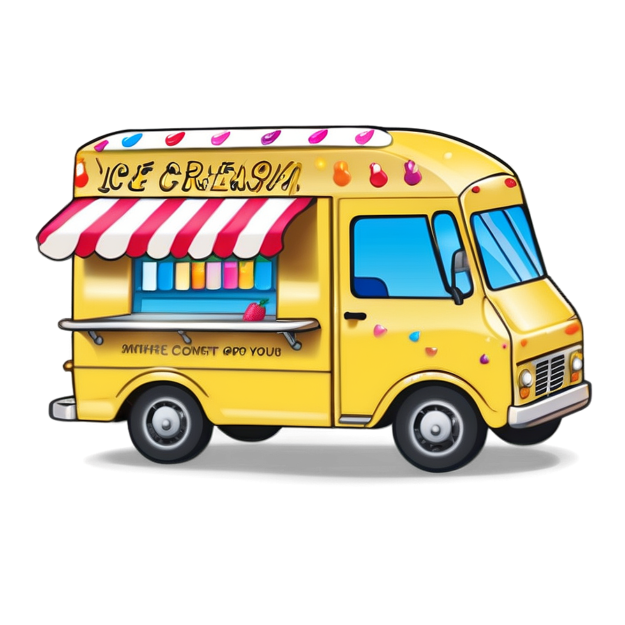 Ice Cream Truck Vector Png 57