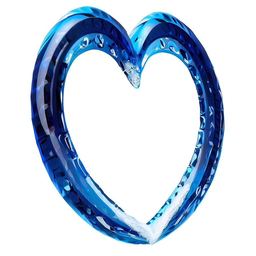 Ice Heart Outline Png Ghm26