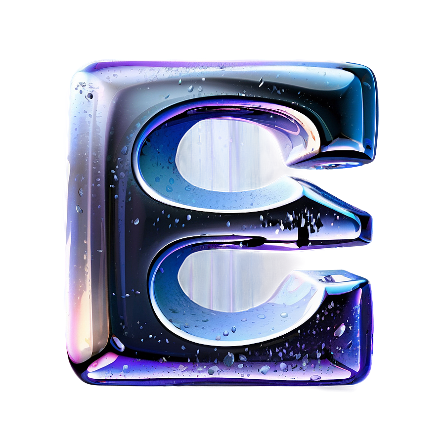 Ice Letter E Png Lse92