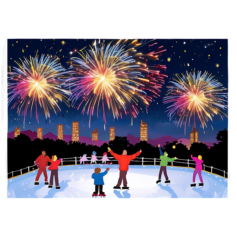 Ice Rink Spectacular Firework Display Png 27