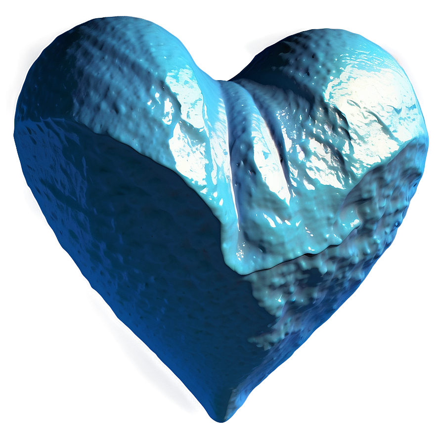 Iceberg Blue Heart Emoji Png Oem24