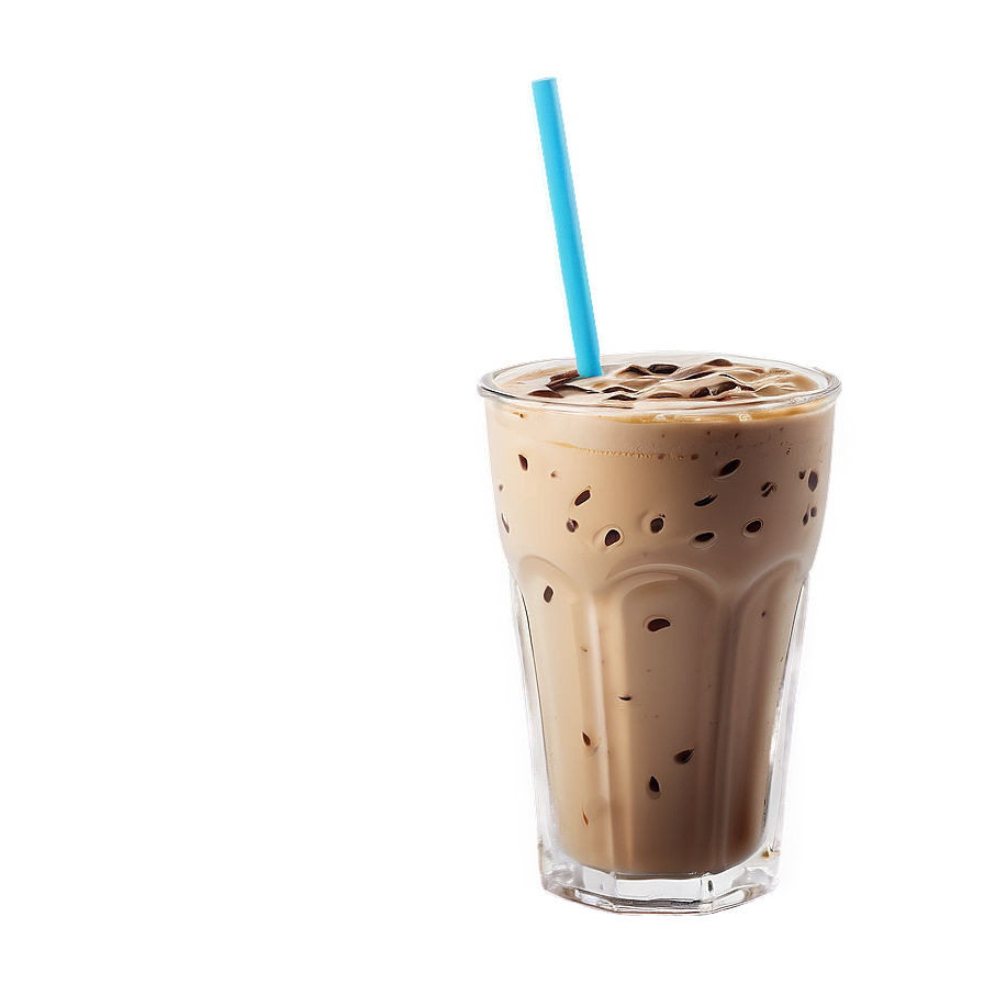 Iced Latte Glass Png 06112024