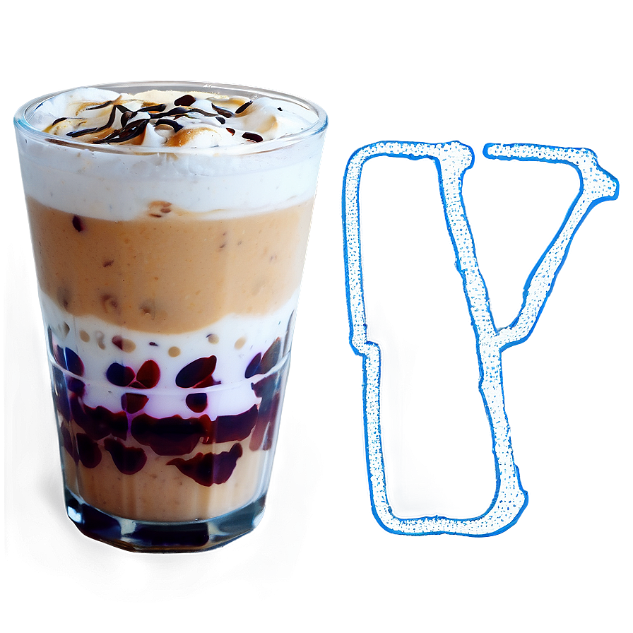 Iced Latte Glass Png 5