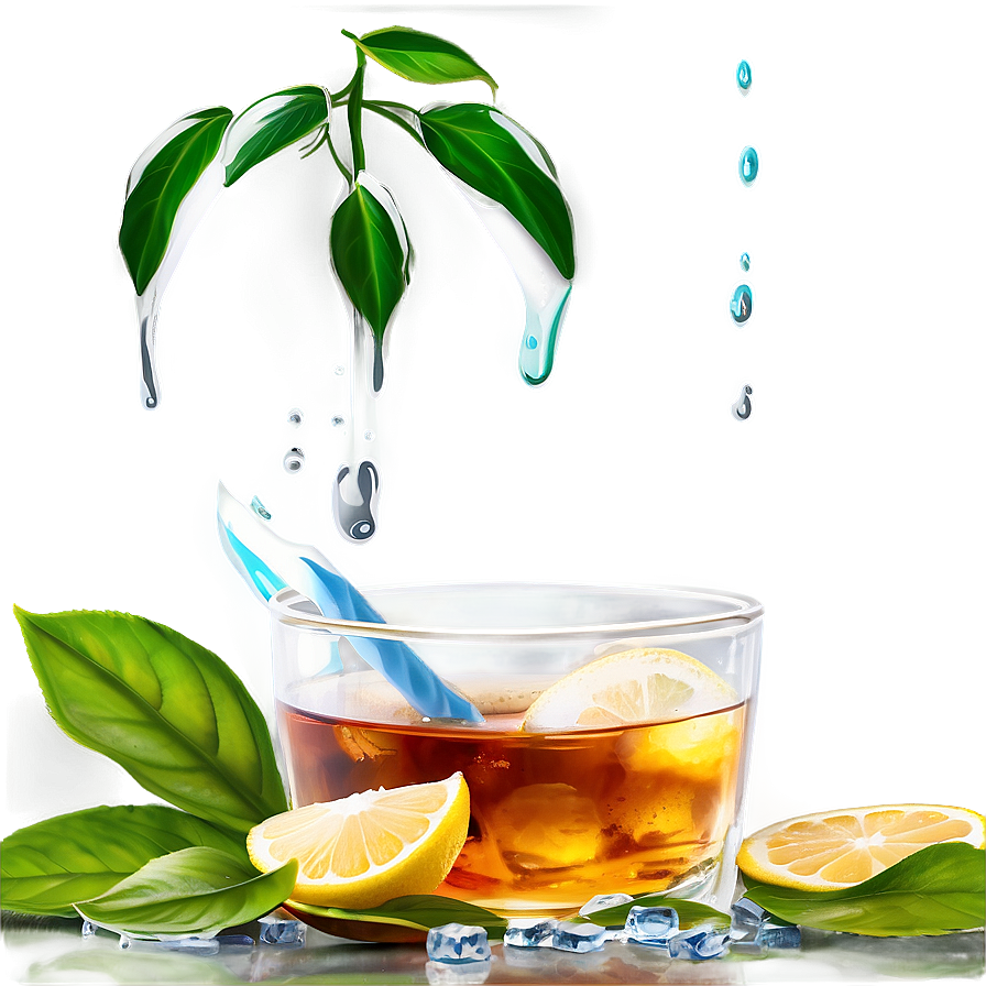 Iced Tea In Nature Png 06242024