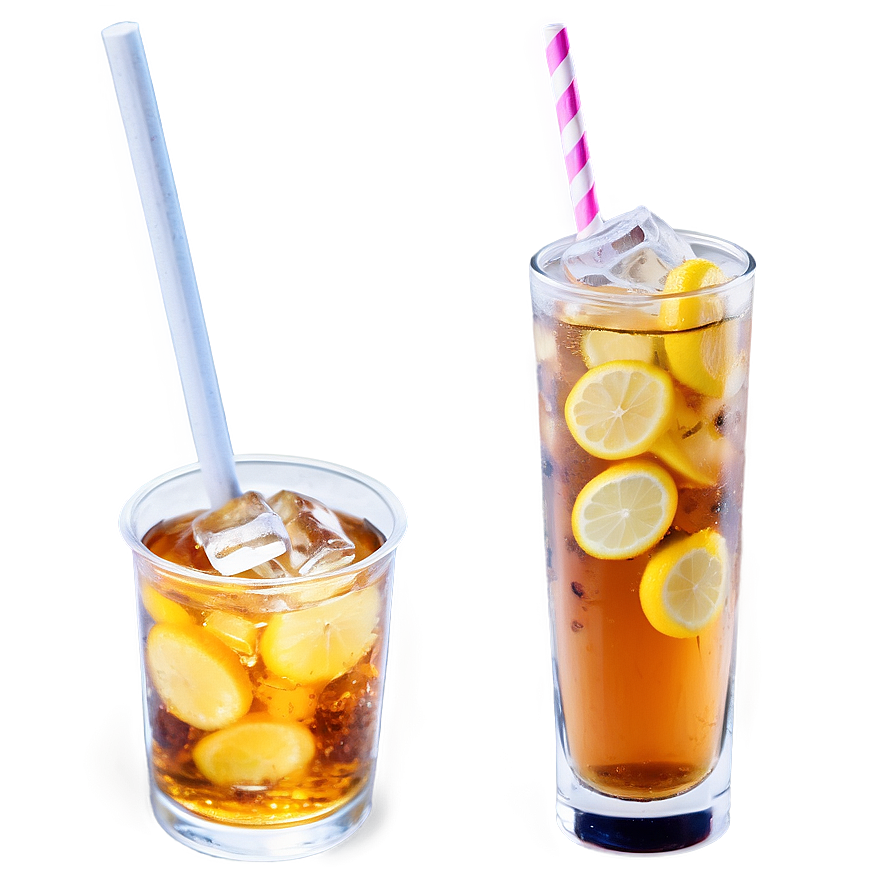 Iced Tea With Straw Png 42