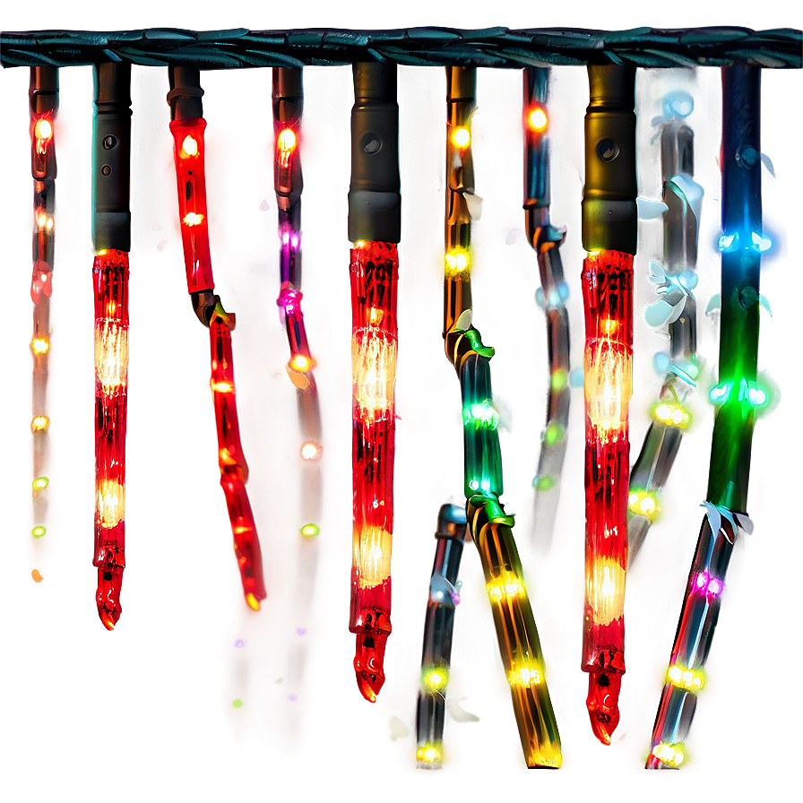 Icicle String Lights Png 05252024