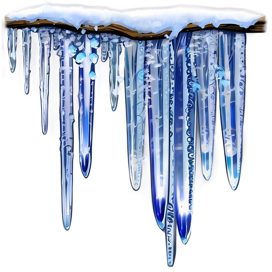 Icicles And Snow Branches Png 74