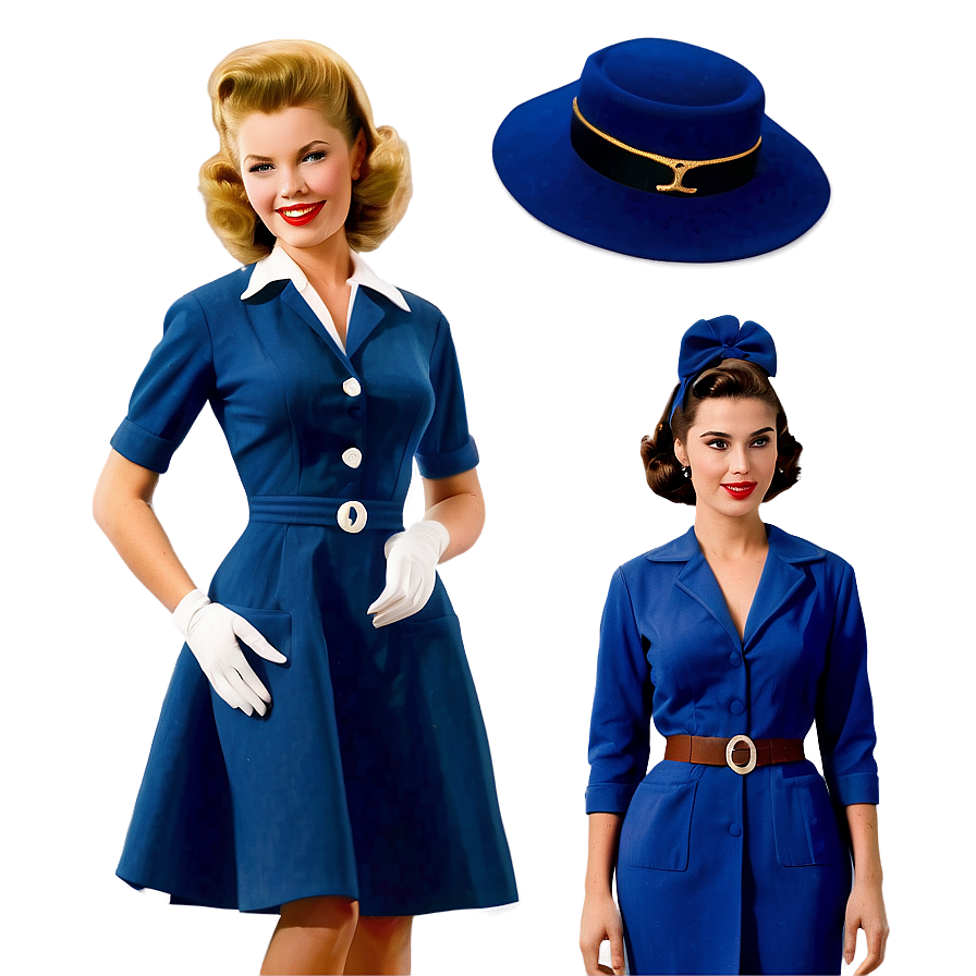 Iconic 1950s Fashion Outfits Png 18