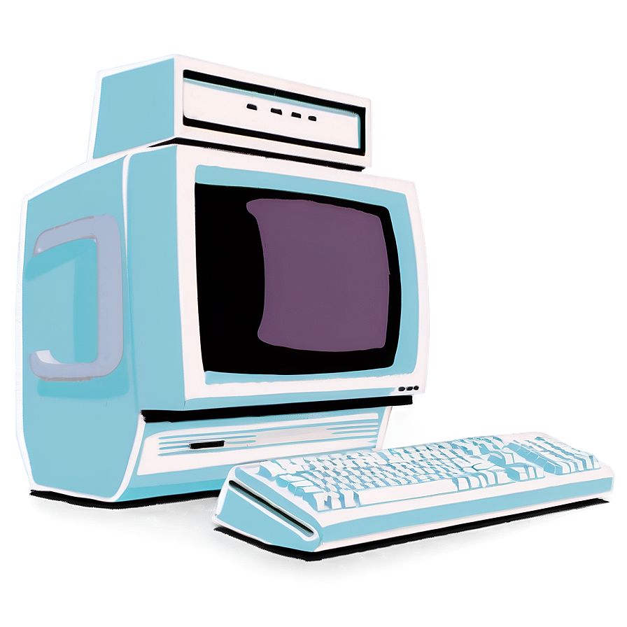 Iconic 90s Home Computer Png Hcn24