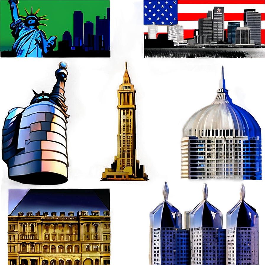 Iconic American Landmarks Png Oqa85