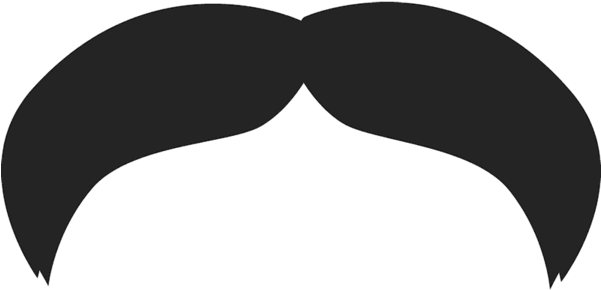 Iconic Black Moustache Graphic