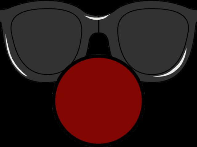 Iconic Clown Noseand Glasses