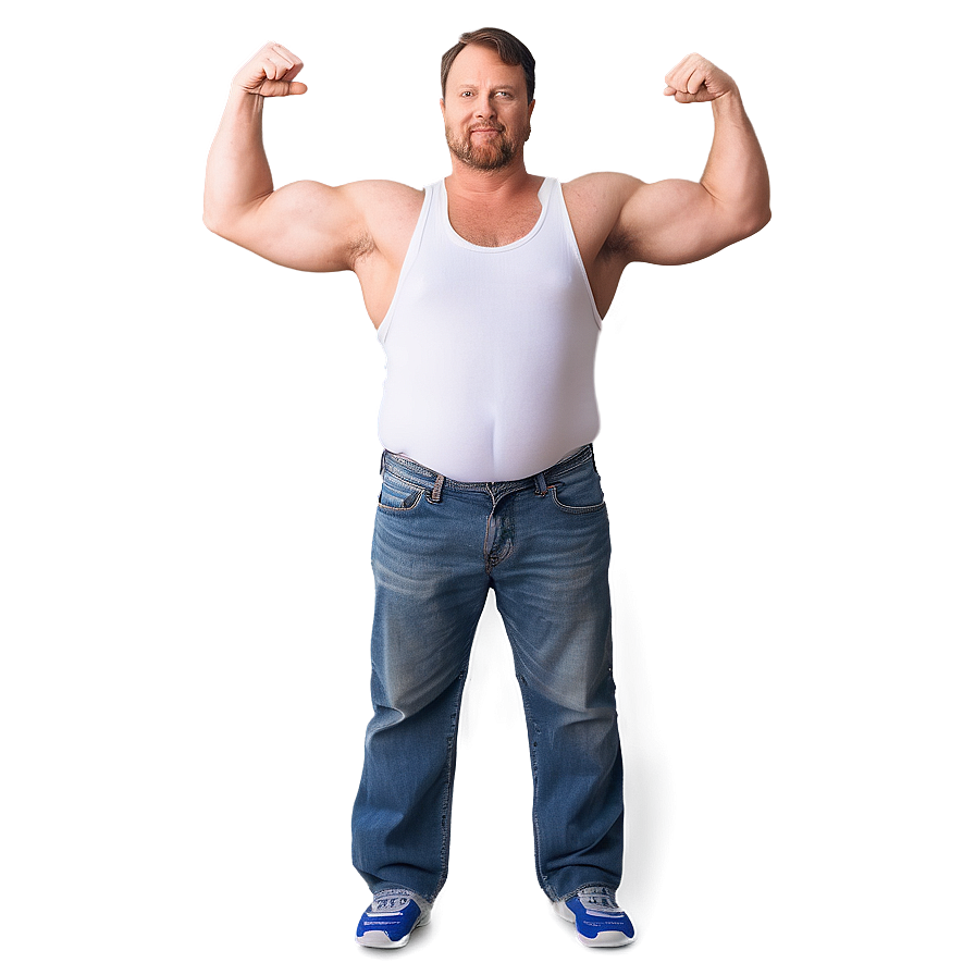 Iconic Dad Bod Pose Png 8