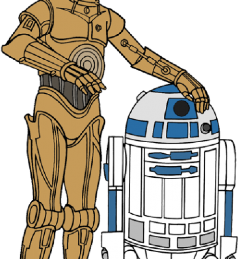 Iconic Droid Duo Illustration