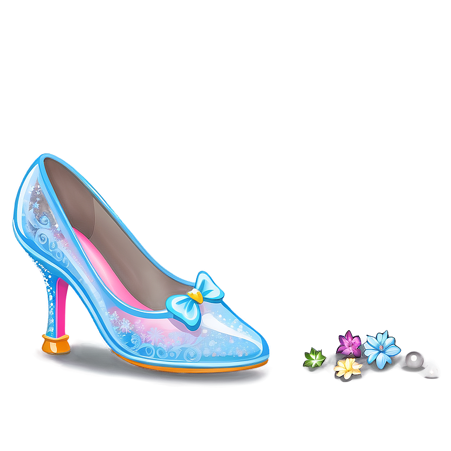 Iconic Glass Slipper Design Png Cbl