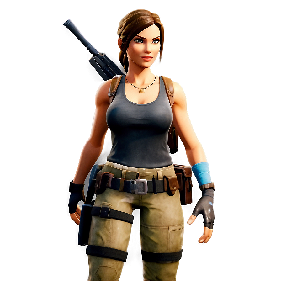 Iconic Lara Croft Fortnite Appearance Png 76