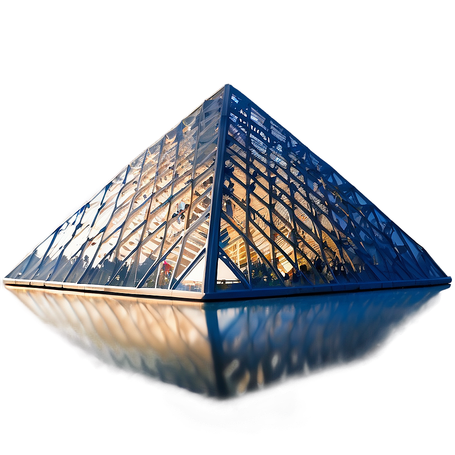 Iconic Louvre Pyramid Png 06232024