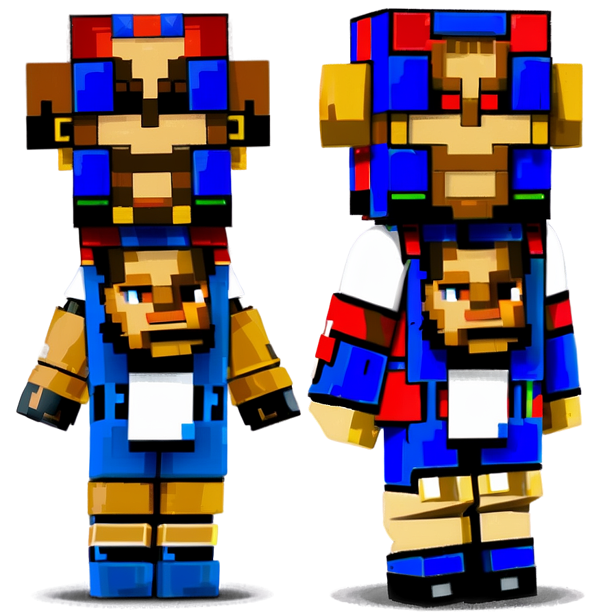 Iconic Minecraft Characters Png Sko