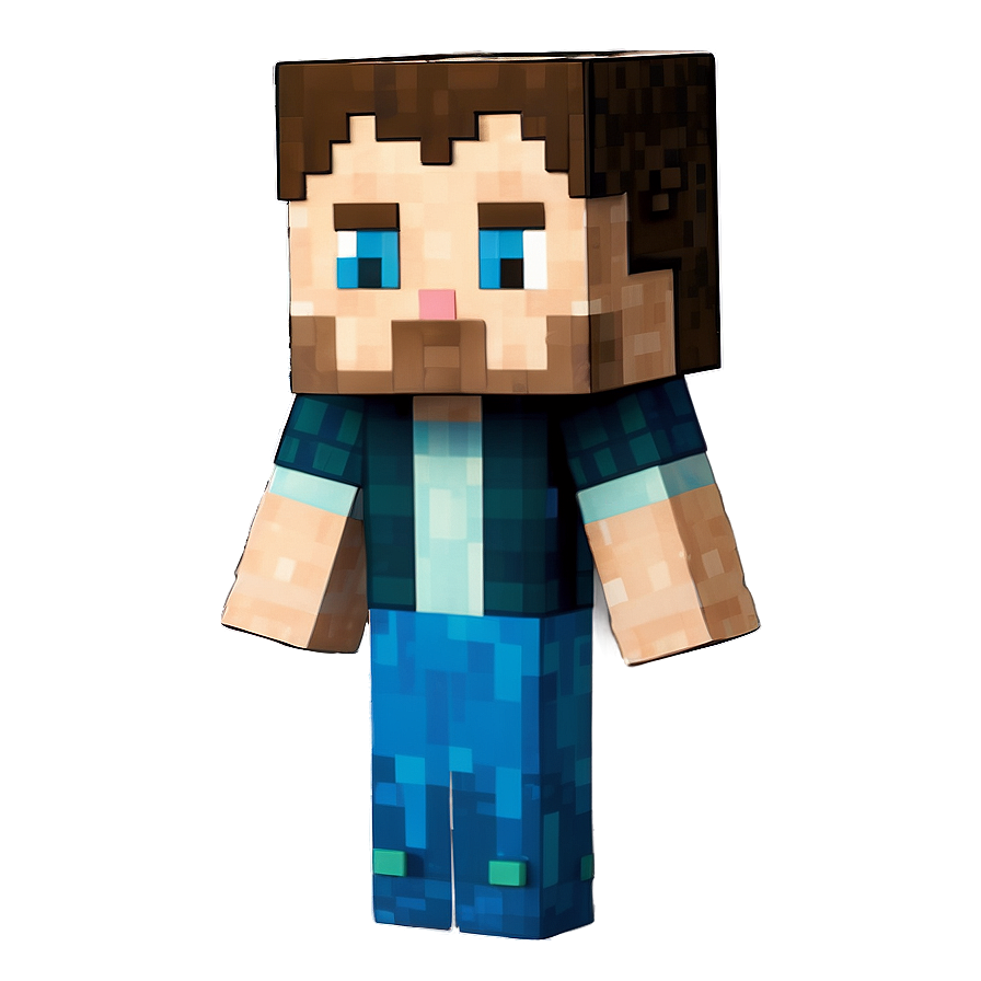 Iconic Minecraft Steve Head Png Nyc