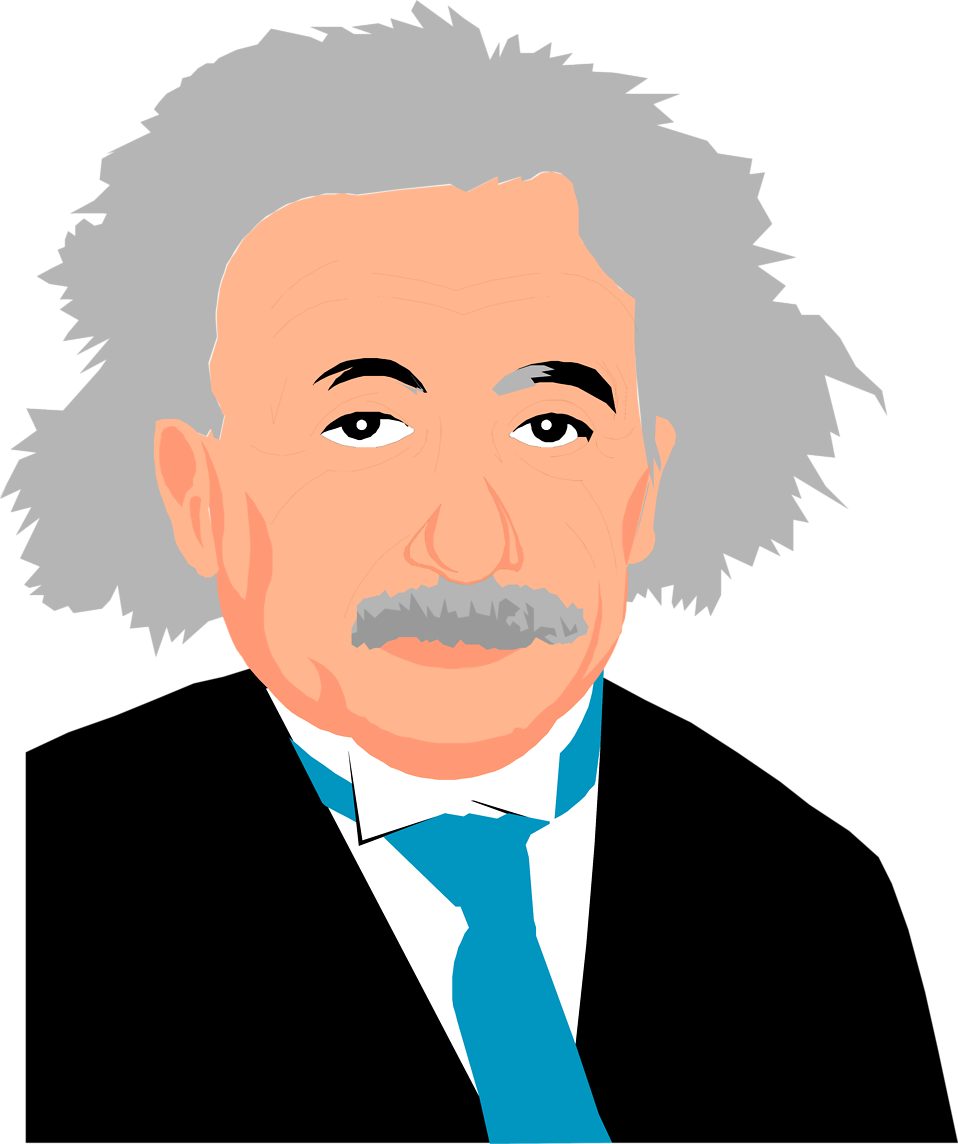 Iconic Physicist Vector Portrait