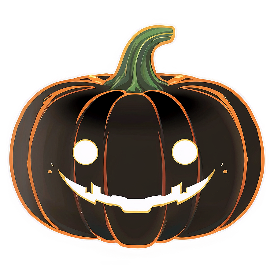 Iconic Pumpkin Outline Version Png 15