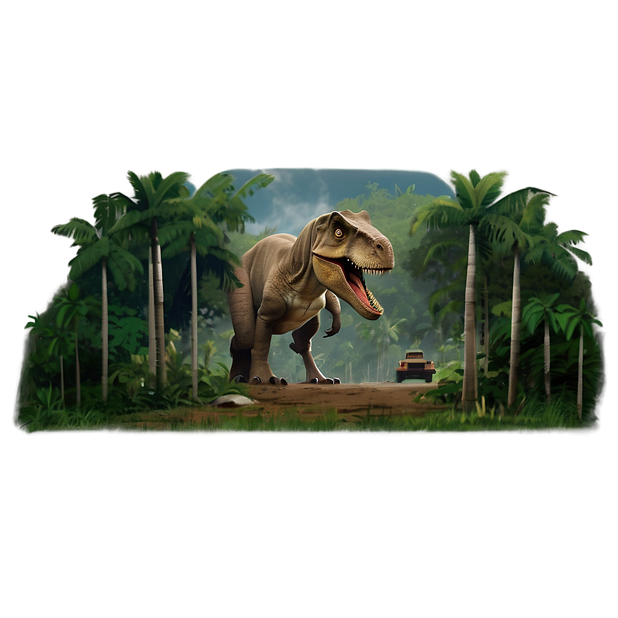 Iconic Scenes Jurassic Park Png 06112024