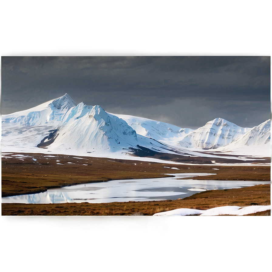 Icy Arctic Tundra Landscape Png 8