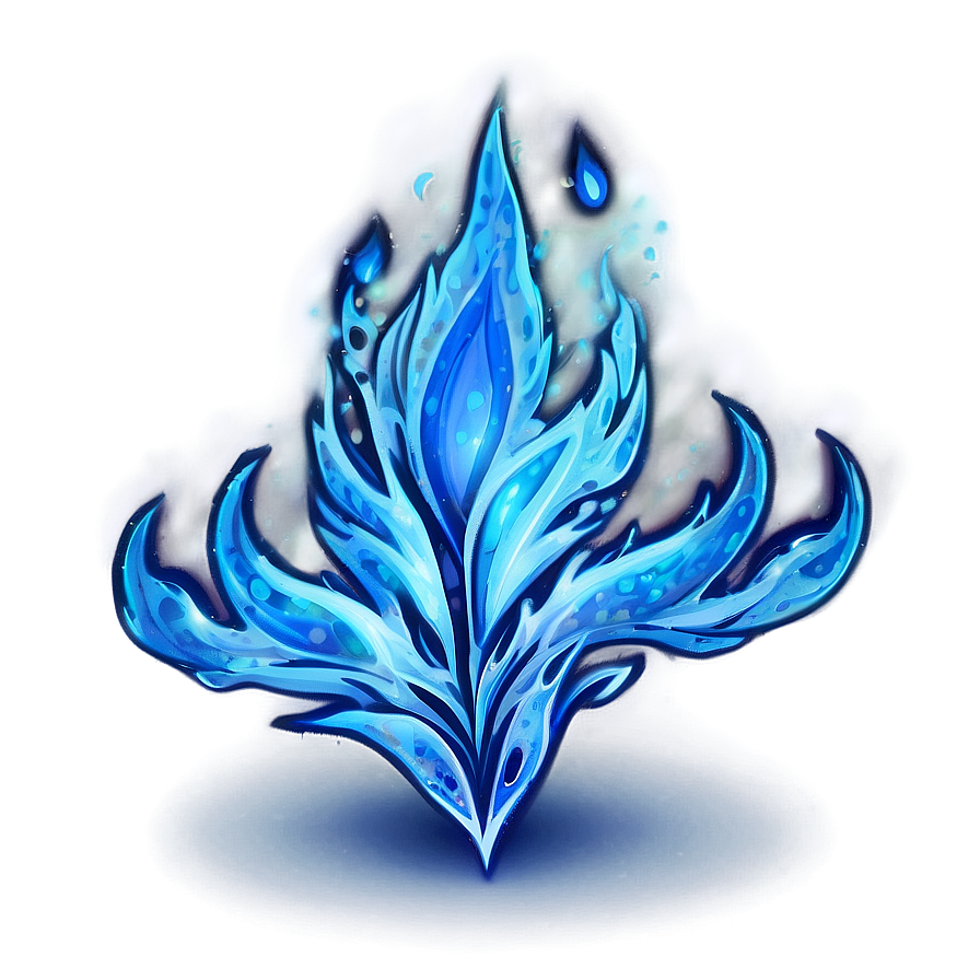 Icy Blue Flames Png 72