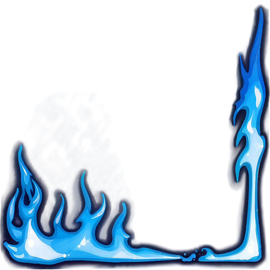 Icy Blue Flames Png Axx