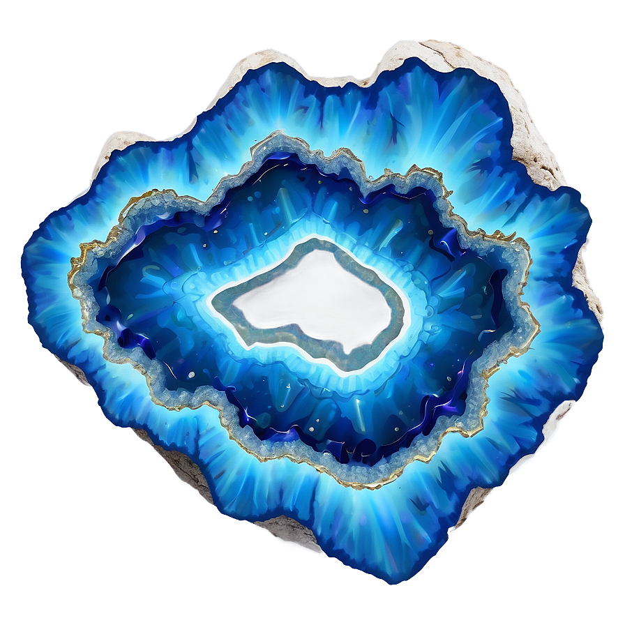 Icy Blue Geode Png Hol80