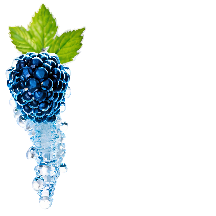 Icy Blue Raspberry Png Kon