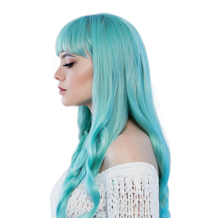 Icy Green Hair Frost Png Hon