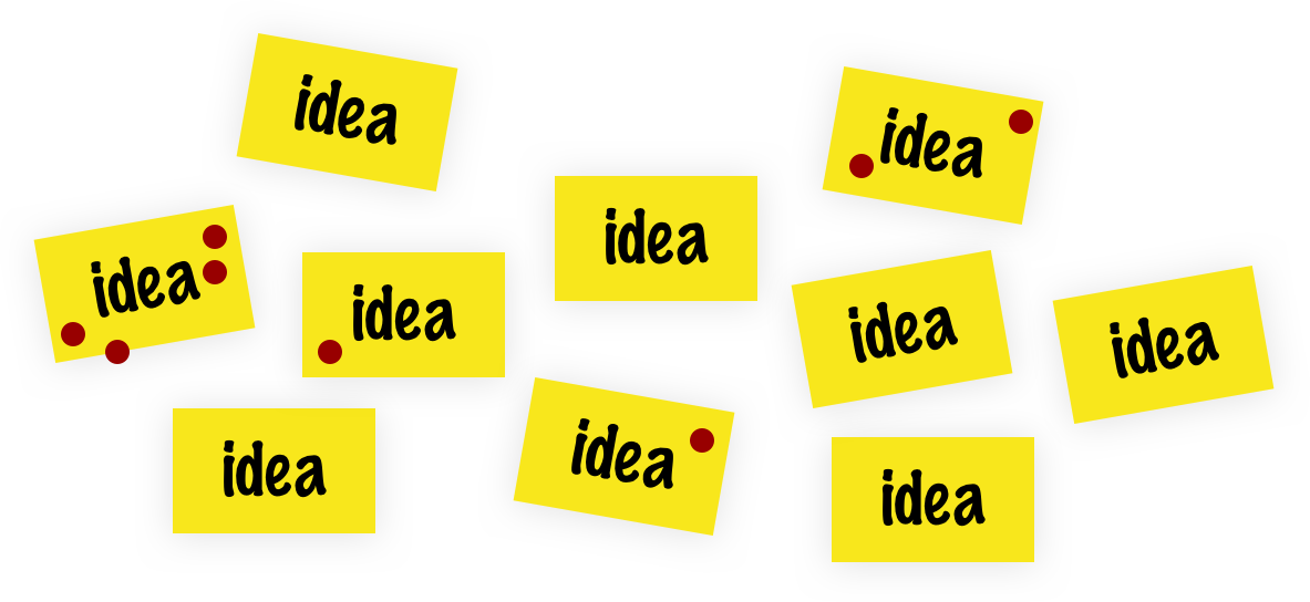 Idea Post It Notes Concept