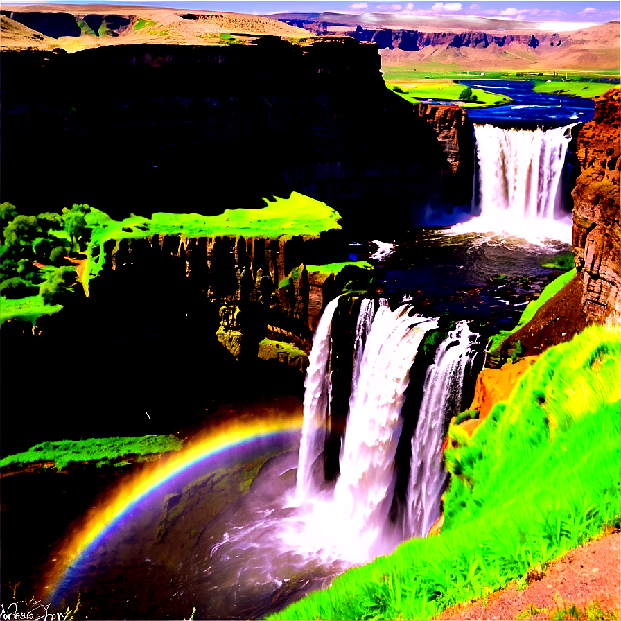 Idyllic Palouse Falls Png Iug