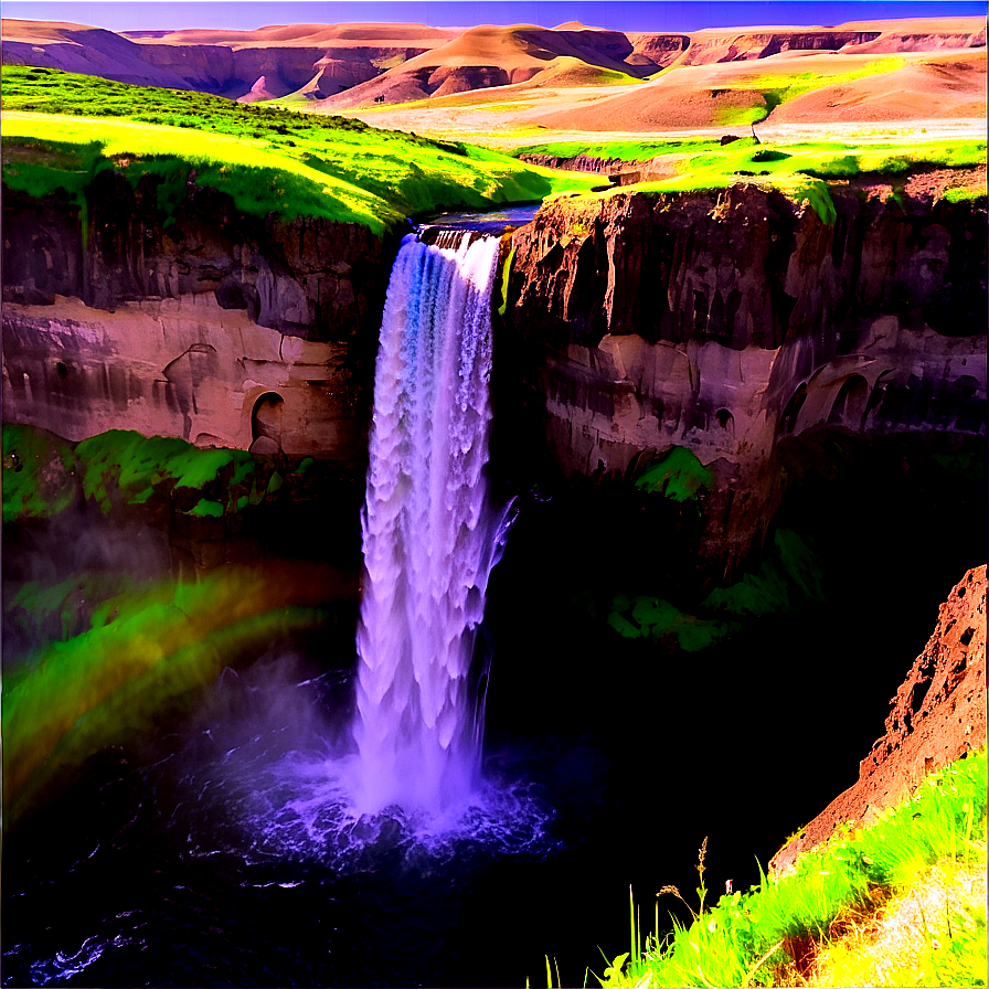 Idyllic Palouse Falls Png Roh