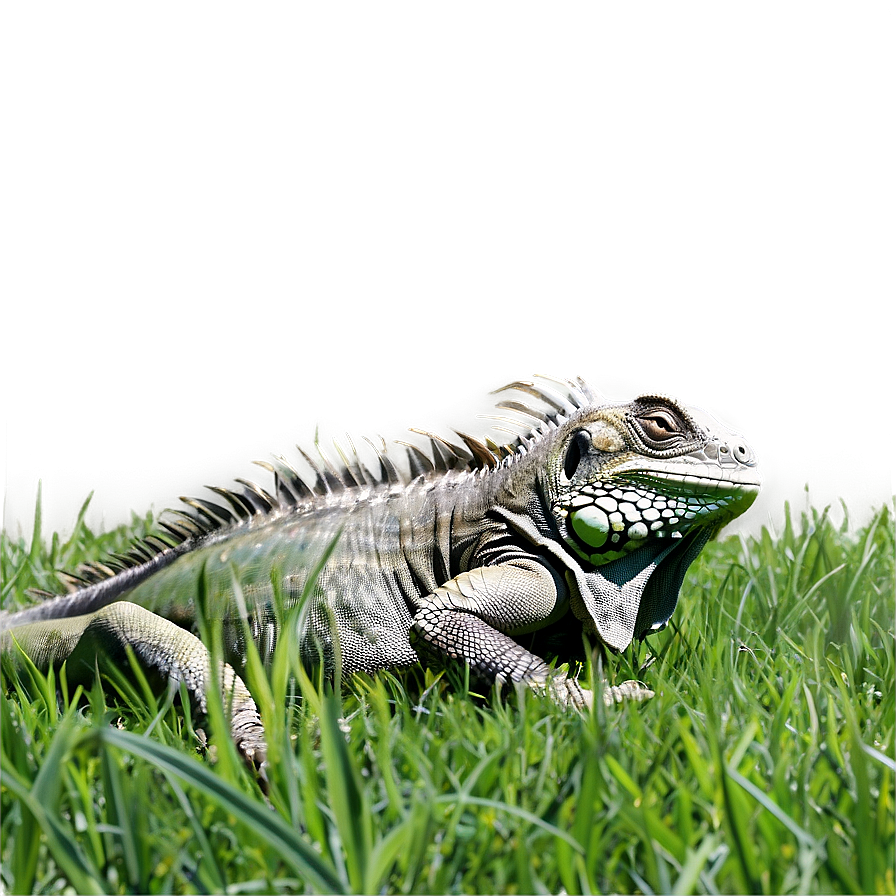 Iguana In Grass Png 40