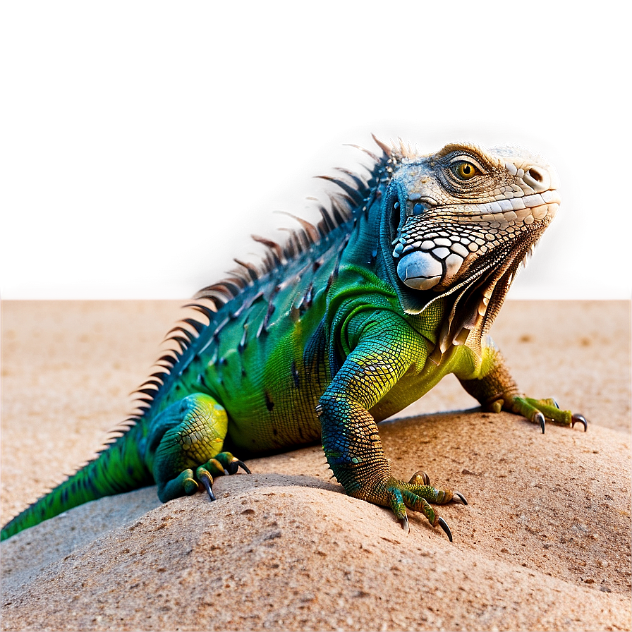 Iguana On Sand Png Pet