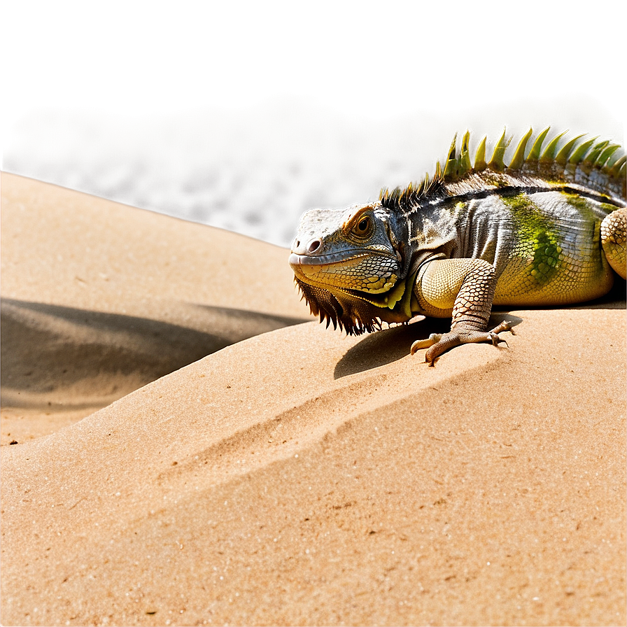 Iguana On Sand Png Rwy73