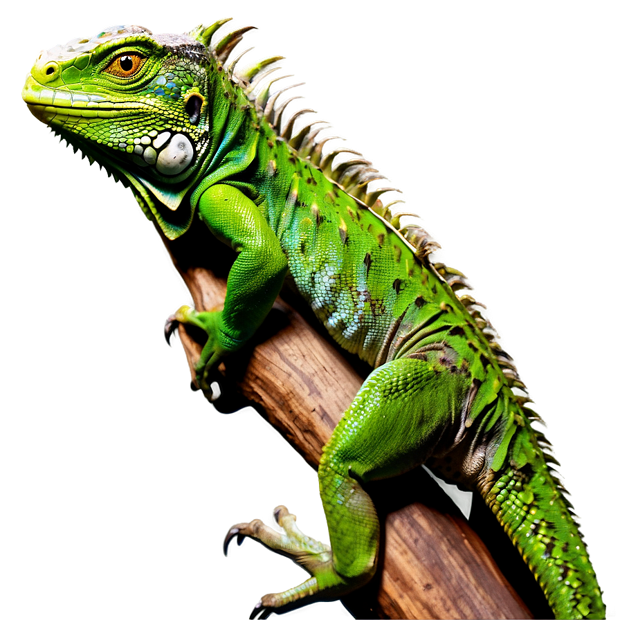 Iguana On Tree Branch Png 06112024