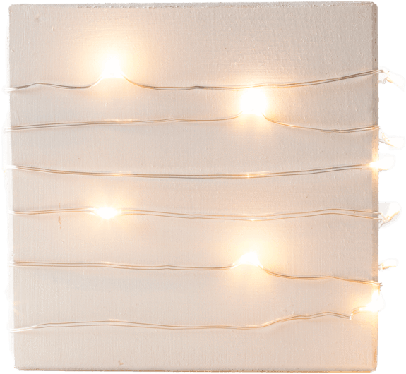 Illuminated Canvaswith String Lights