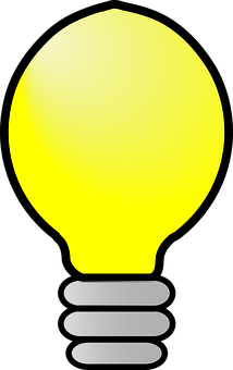 Illuminated Lightbulb Graphic