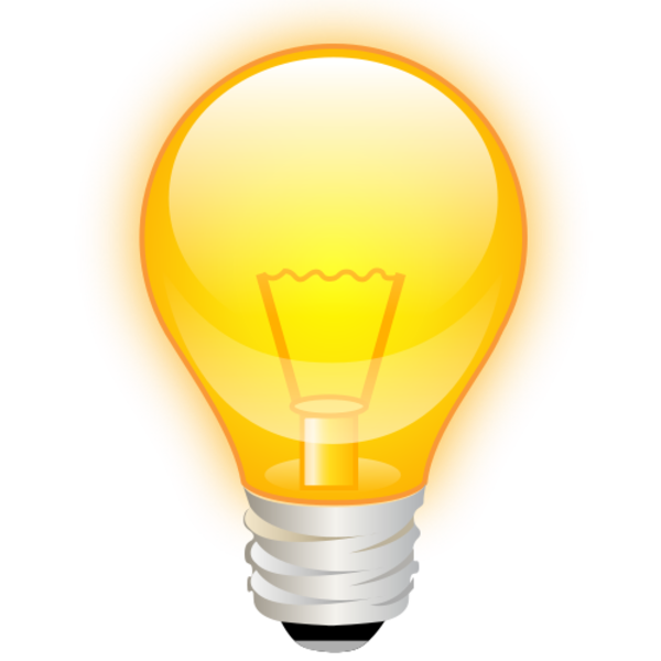 Illuminated Lightbulb Graphic