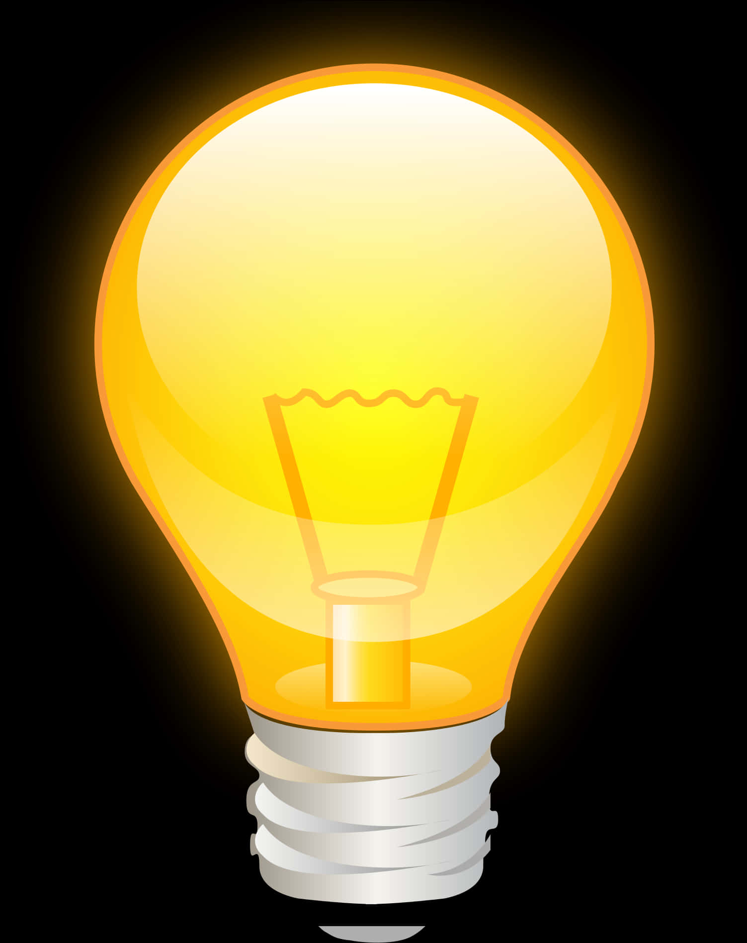 Illuminated Lightbulb Graphic