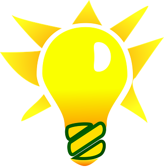 Illuminated Lightbulb Graphic