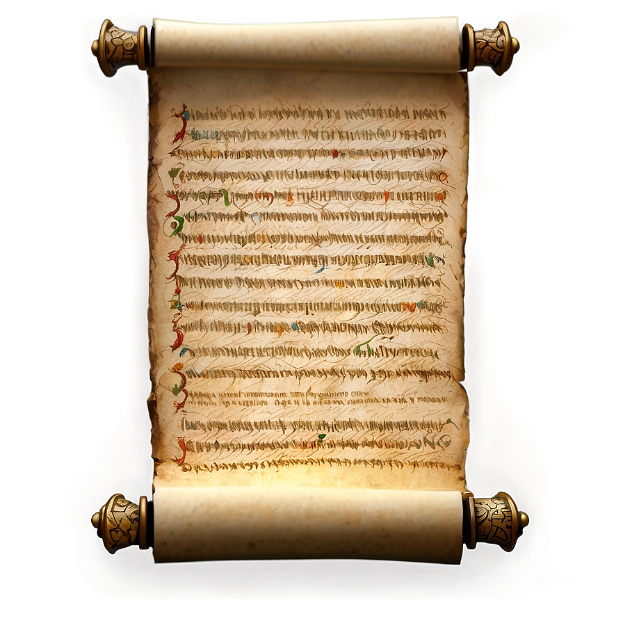 Illuminated Manuscript Scroll Png Dyk93