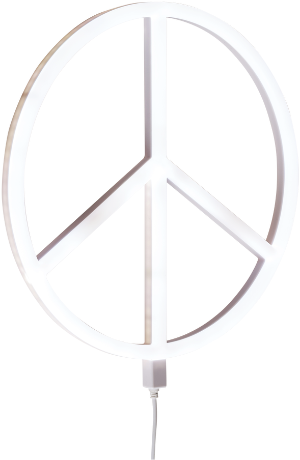 Illuminated Peace Symbol