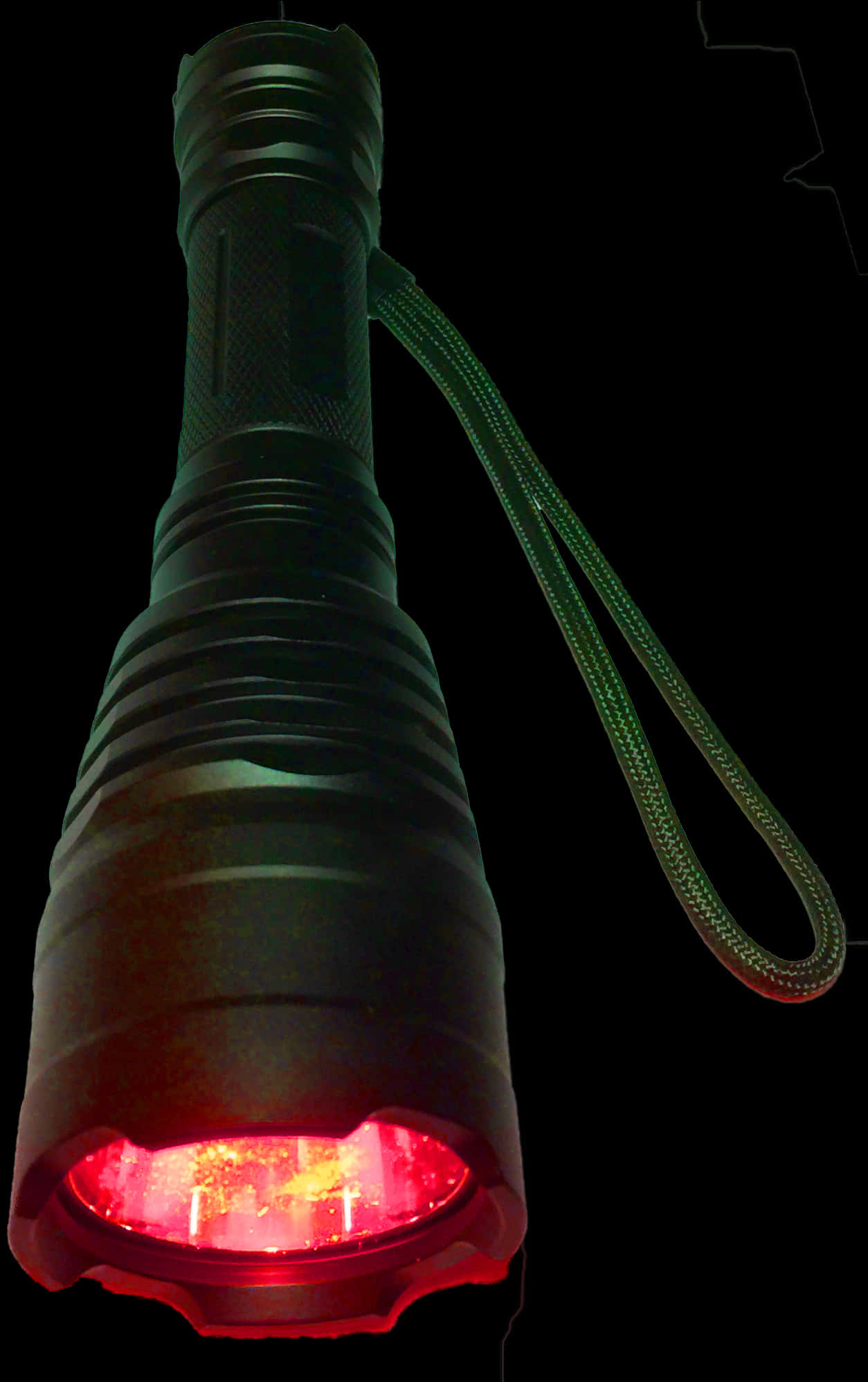 Illuminated Red Flashlightin Darkness.jpg