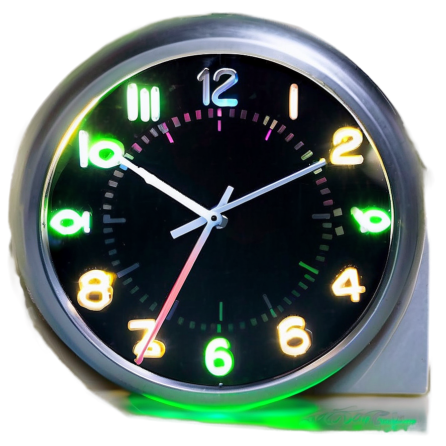 Illuminated Wall Clock Png 06262024