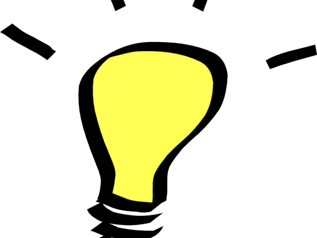 Illuminated Yellow Light Bulb Idea Graphic