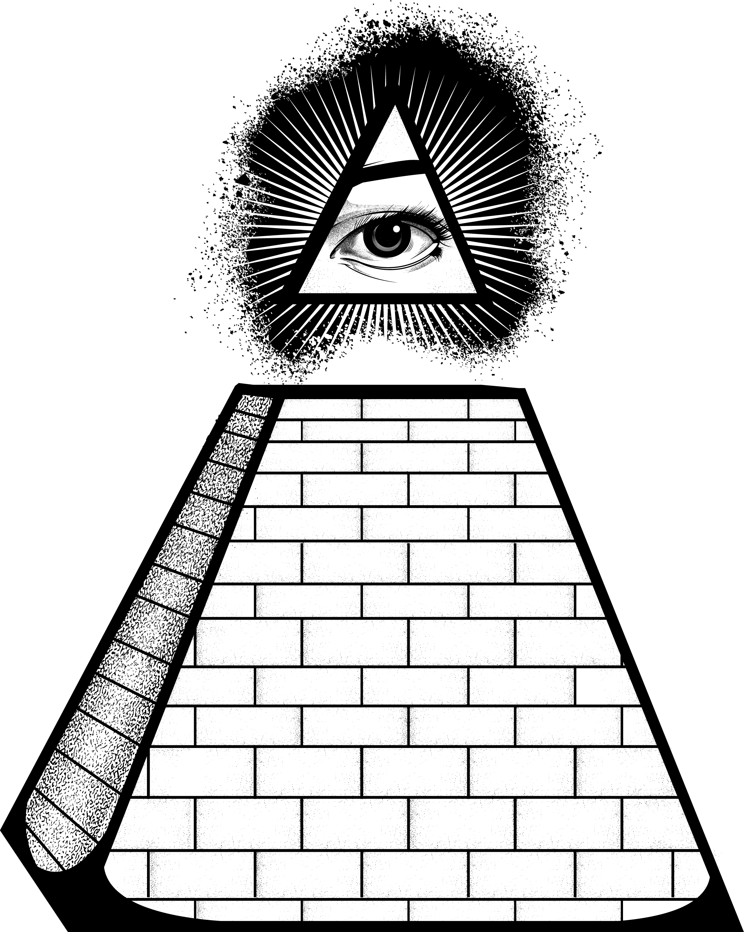 Illuminati Eye Pyramid Graphic